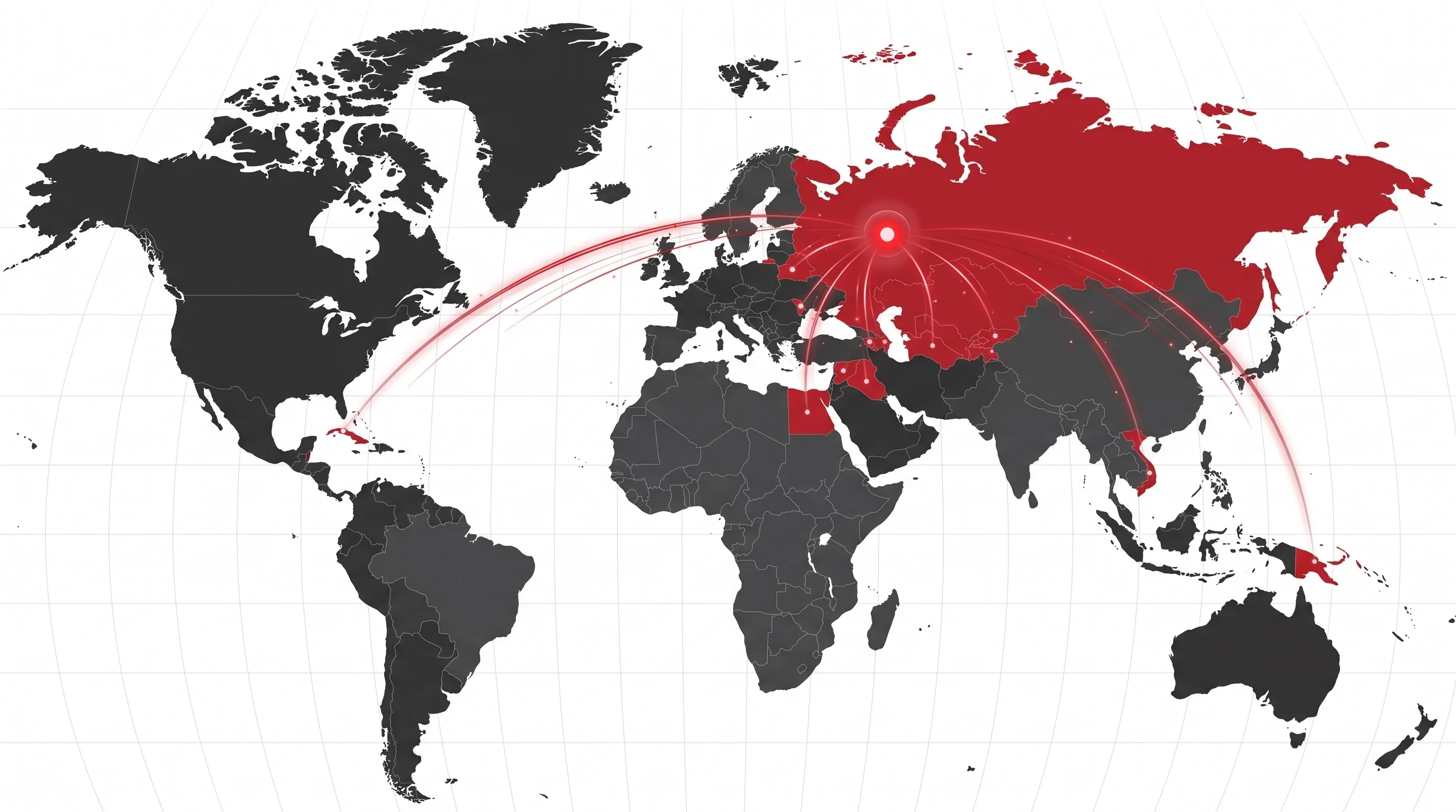 Карта поставок ГарантЭкспо по России и странам СНГ